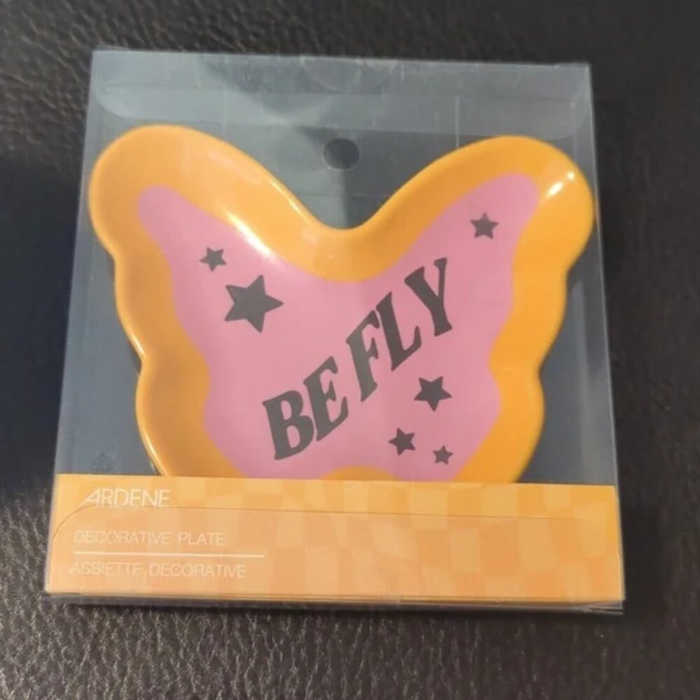 Ardene Decorative butterfly plate Brand new